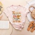 Pumpkin Teacher Preppy Fall In Love With Learning Autumn Women's Heather T-Shirt Heather Peach