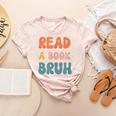 Read A Book Bruh English Teacher Reading Literature Women's Heather T-Shirt Heather Peach Read A Book Bruh English Teacher Reading Literature Women's Heather T-Shirt Heather Peach