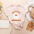 Read More Books Cute Ghost Reading Book Teacher Halloween Women's Heather T-Shirt Heather Peach Read More Books Cute Ghost Reading Book Teacher Halloween Women's Heather T-Shirt Heather Peach