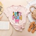 Lets Read Reading Teacher Back To School Literacy Pencil Bow Women's Heather T-Shirt Heather Peach Lets Read Reading Teacher Back To School Literacy Pencil Bow Women's Heather T-Shirt Heather Peach
