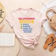 Relationship Status Single Married Hot Teacher Women's Heather T-Shirt Heather Peach Relationship Status Single Married Hot Teacher Women's Heather T-Shirt Heather Peach