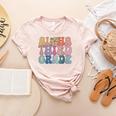 Retro Aloha Third Grade Teacher Summer Vacation Beach Hawaii Women's Heather T-Shirt Heather Peach