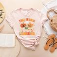 Retro Fall In Love With Learning Autumn Pumpkin Teachers Women's Heather T-Shirt Heather Peach Retro Fall In Love With Learning Autumn Pumpkin Teachers Women's Heather T-Shirt Heather Peach