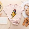 Retro Pencil Pencil Back To School Teacher Student Women's Heather T-Shirt Heather Peach