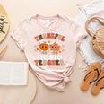 Retro Thankful Music Teacher Pumpkin Fall Thanksgiving Women's Heather T-Shirt Heather Peach Retro Thankful Music Teacher Pumpkin Fall Thanksgiving Women's Heather T-Shirt Heather Peach