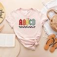 Rock Abcd Back To School Abcd Preschool Teacher Appreciation Women's Heather T-Shirt Heather Peach Rock Abcd Back To School Abcd Preschool Teacher Appreciation Women's Heather T-Shirt Heather Peach