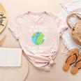 Rotation Of The Earth Makes My Day Science Teacher Earth Day Women's Heather T-Shirt Heather Peach