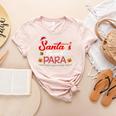 Santa's Favorite Para Christmas Paraprofessional Teacher Women's Heather T-Shirt Heather Peach Santa's Favorite Para Christmas Paraprofessional Teacher Women's Heather T-Shirt Heather Peach