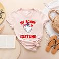 This Is My Scary Science Teacher Costume Ghost Halloween Women's Heather T-Shirt Heather Peach This Is My Scary Science Teacher Costume Ghost Halloween Women's Heather T-Shirt Heather Peach