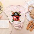School International Talk Like A Pirate Day Pirate Teacher Women's Heather T-Shirt Heather Peach
