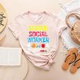School Social Worker Teacher Caseworker Public Servant LSW Women's Heather T-Shirt Heather Peach School Social Worker Teacher Caseworker Public Servant LSW Women's Heather T-Shirt Heather Peach