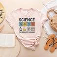 Science Teacher Periodic Table Jokes Chemistry Pun Women's Heather T-Shirt Heather Peach