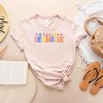 Se Amable Be Kind In Spanish Groovy Teacher Flowers Women's Heather T-Shirt Heather Peach Se Amable Be Kind In Spanish Groovy Teacher Flowers Women's Heather T-Shirt Heather Peach