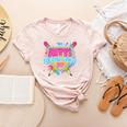 Second Grade Drip Ice Cream Home Plate Baseball Teachers Kid Women's Heather T-Shirt Heather Peach