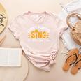Singer Musician Music Musical Teacher Singing Women's Heather T-Shirt Heather Peach
