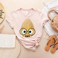 The Smart Seed Good Egg Teacher Halloween Costume Food Group Women's Heather T-Shirt Heather Peach