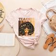 Smart Teacher Afro Girl Melanin African American Wowen Women's Heather T-Shirt Heather Peach Smart Teacher Afro Girl Melanin African American Wowen Women's Heather T-Shirt Heather Peach