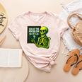 Solve The Problem Skeleton Teacher Halloween Math Six Seven Women's Heather T-Shirt Heather Peach Solve The Problem Skeleton Teacher Halloween Math Six Seven Women's Heather T-Shirt Heather Peach