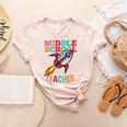 Space Middle School Teacher Back To School Men Women Kids Women's Heather T-Shirt Heather Peach Space Middle School Teacher Back To School Men Women Kids Women's Heather T-Shirt Heather Peach