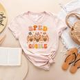 Sped Teacher Gobble Squad Thanksgiving Special Education Women's Heather T-Shirt Heather Peach Sped Teacher Gobble Squad Thanksgiving Special Education Women's Heather T-Shirt Heather Peach