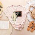 Square Root 67 Ghost Math Teacher 4489 Meme Halloween Women's Heather T-Shirt Heather Peach Square Root 67 Ghost Math Teacher 4489 Meme Halloween Women's Heather T-Shirt Heather Peach
