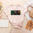 Stream Technology Robotics Shirt For Teachers And Students Premium Tri-Blend Women's Heather T-Shirt Heather Peach Stream Technology Robotics Shirt For Teachers And Students Premium Tri-Blend Women's Heather T-Shirt Heather Peach
