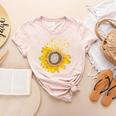 Sunflower Puzzle Pieces Autism Awareness For Mom Teacher For Women Women's Heather T-Shirt Heather Peach