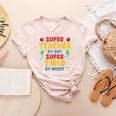 Super Teacher By Day Super Tired By Night Teacher For Men Women Women's Heather T-Shirt Heather Peach Super Teacher By Day Super Tired By Night Teacher For Men Women Women's Heather T-Shirt Heather Peach