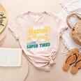 Super Teacher By Day Super Tired By Night Superheroes School Women's Heather T-Shirt Heather Peach Super Teacher By Day Super Tired By Night Superheroes School Women's Heather T-Shirt Heather Peach