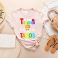 T Is For Teacher And Tacos For Teacher & Tacos Lovers Women's Heather T-Shirt Heather Peach T Is For Teacher And Tacos For Teacher & Tacos Lovers Women's Heather T-Shirt Heather Peach