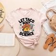 Lets Tacos Bout Science Scientist Teacher Women's Heather T-Shirt Heather Peach