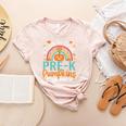 I Teach The Cutest Pre-K Pumpkin Teacher Student Halloween Women's Heather T-Shirt Heather Peach I Teach The Cutest Pre-K Pumpkin Teacher Student Halloween Women's Heather T-Shirt Heather Peach
