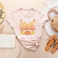 I Teach The Cutest Pumpkins Tshirt Halloween Teacher Women's Heather T-Shirt Heather Peach I Teach The Cutest Pumpkins Tshirt Halloween Teacher Women's Heather T-Shirt Heather Peach