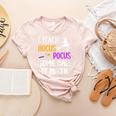 I Teach Hocus Pocus Some Call It Math Teacher Women's Heather T-Shirt Heather Peach