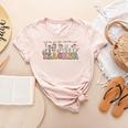 Teach Them Love Them Watch Them Grow Teacher Women's Heather T-Shirt Heather Peach Teach Them Love Them Watch Them Grow Teacher Women's Heather T-Shirt Heather Peach