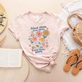 Teach Them Love Them Watch Them Grow Retro Teacher Floral Women's Heather T-Shirt Heather Peach Teach Them Love Them Watch Them Grow Retro Teacher Floral Women's Heather T-Shirt Heather Peach