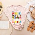 I Teach Pre-K Superheroes Students Teacher Back To School Women's Heather T-Shirt Heather Peach I Teach Pre-K Superheroes Students Teacher Back To School Women's Heather T-Shirt Heather Peach