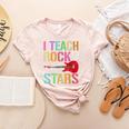I Teach Rockstars Band Vibes Teacher Rocks My Music Teaching Women's Heather T-Shirt Heather Peach I Teach Rockstars Band Vibes Teacher Rocks My Music Teaching Women's Heather T-Shirt Heather Peach