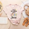 I Teach Tiny Humans About Jesus Sunday School Teacher Women's Heather T-Shirt Heather Peach I Teach Tiny Humans About Jesus Sunday School Teacher Women's Heather T-Shirt Heather Peach