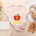 I Teach What's Your Superpower Superhero Teacher Women's Heather T-Shirt Heather Peach