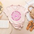 In My Teacher Era Yeehaw Pink Teacher Western Cowgirl Women's Heather T-Shirt Heather Peach In My Teacher Era Yeehaw Pink Teacher Western Cowgirl Women's Heather T-Shirt Heather Peach