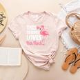 This Teacher Loves Her Flock Teaching Flamingo Girl Women's Heather T-Shirt Heather Peach This Teacher Loves Her Flock Teaching Flamingo Girl Women's Heather T-Shirt Heather Peach