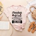 Teacher Off Duty Promoted To Stay At Home Dog Mom Tshirt Men Women Women's Heather T-Shirt Heather Peach Teacher Off Duty Promoted To Stay At Home Dog Mom Tshirt Men Women Women's Heather T-Shirt Heather Peach
