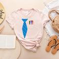 Teacher Tie & Pocket Protector Costume School Women's Heather T-Shirt Heather Peach