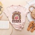 Teacher-TShirt I Like Big Books & I Cannot Lie Reading For Women Women's Heather T-Shirt Heather Peach