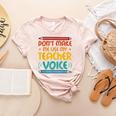 Teacher Voice Teacherlife Primary School Teacher Women's Heather T-Shirt Heather Peach