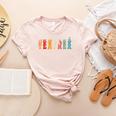 Teacher Word In Sign Language Awareness ASL Back To School Women's Heather T-Shirt Heather Peach Teacher Word In Sign Language Awareness ASL Back To School Women's Heather T-Shirt Heather Peach