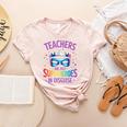 Teachers Are Just Superheroes In Disguise Back To School Women's Heather T-Shirt Heather Peach