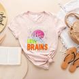 Teachers Love Brains Halloween 2025 Skeleton Costume Women's Heather T-Shirt Heather Peach Teachers Love Brains Halloween 2025 Skeleton Costume Women's Heather T-Shirt Heather Peach
