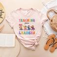 Teaching Future Leaders Otter Back To School Teacher Women's Heather T-Shirt Heather Peach